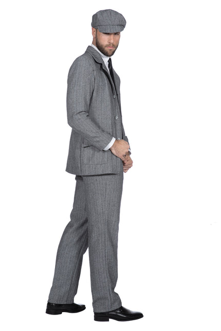 Costume Roaring 20's jakke til mænd, grå