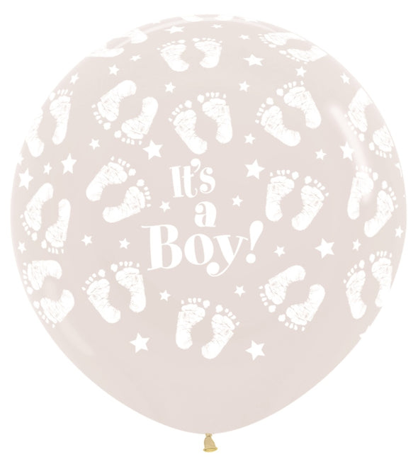 Balloner It's a Boy Fodaftryk klar 91 cm 2 stk