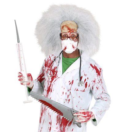 Sølvfarvet falsk sav 55 cm