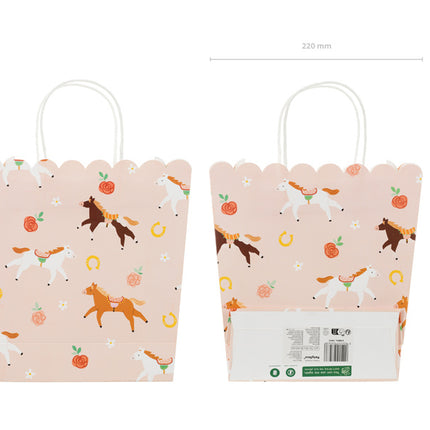 Hestehåndtaske Pink 23cm