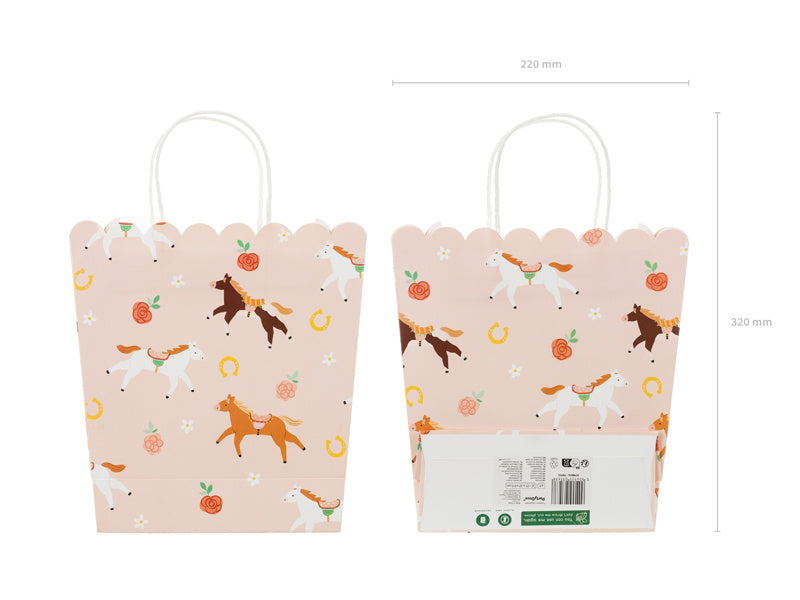 Hestehåndtaske Pink 23cm