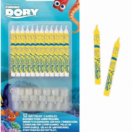 Finding Dory Kaarsjes 9cm 12st van Procos koop je bij Partywinkel