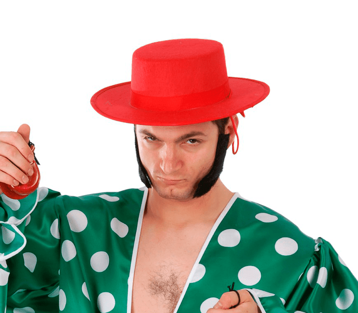 Flamenco Hoed Rood van Fiestas Guirca koop je bij Partywinkel