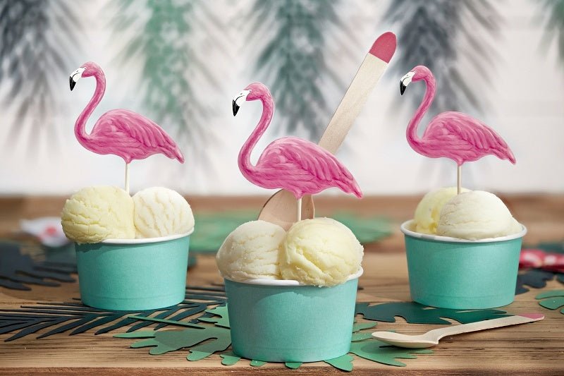 Flamingo Prikkers 23,5cm 6st van Partydeco koop je bij Partywinkel