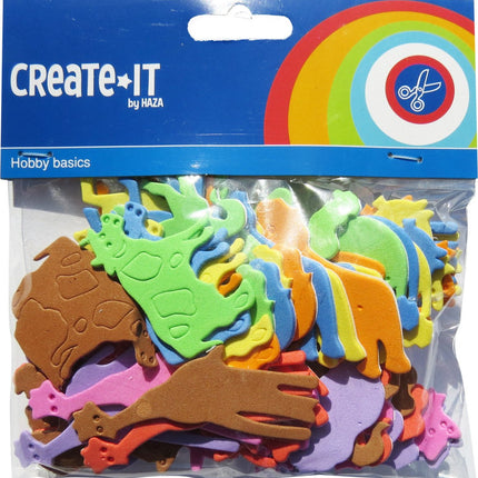 Foam Dieren 64st van Haza Witbaard koop je bij Partywinkel