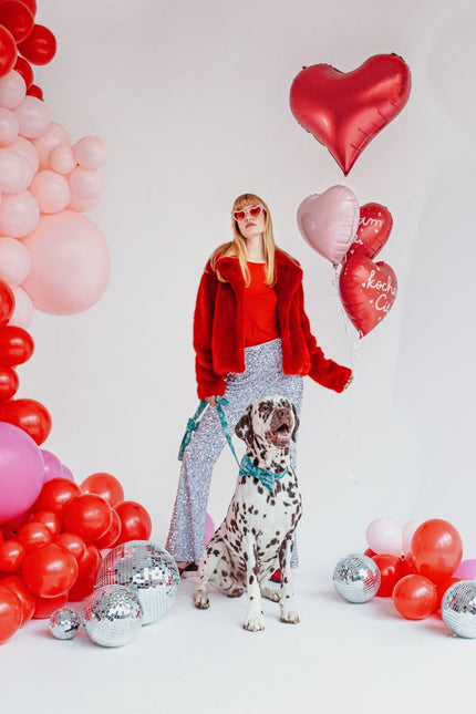 Hart Helium Ballon Kocham Cię Leeg 45cm van Partydeco koop je bij Partywinkel