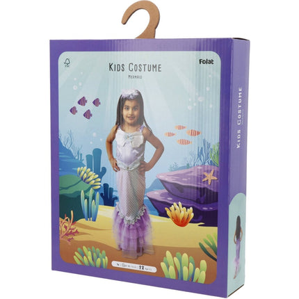 Folat Zeemeerminnenjurk Met Diadeem Meisje van Folat koop je bij Partywinkel