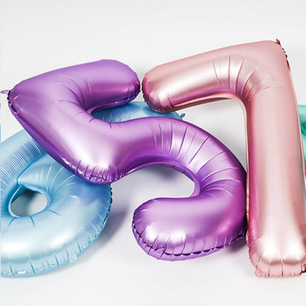 Folie Ballon Cijfer 2 Pastel Roze XL 86cm leeg van Folat koop je bij Partywinkel