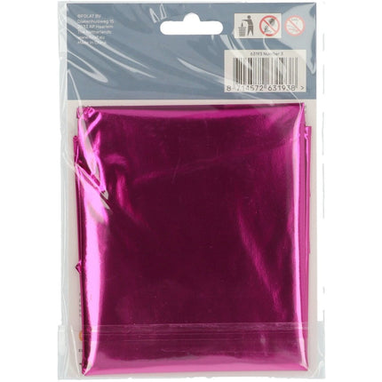 Folie Ballon Cijfer 3 Fuchsia Metallic XL 86cm leeg van Folat koop je bij Partywinkel