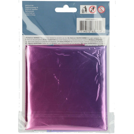 Folie Ballon Cijfer 5 Regenboog XL 81cm leeg van Folat koop je bij Partywinkel