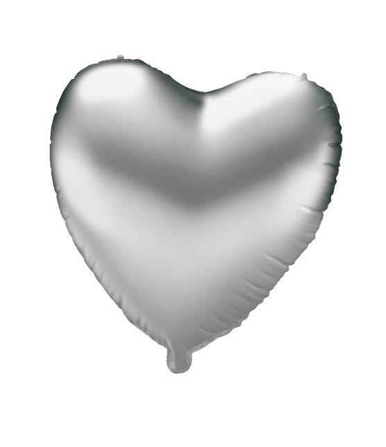 Folie ballon - Hart zilver van Paper Dreams koop je bij Partywinkel