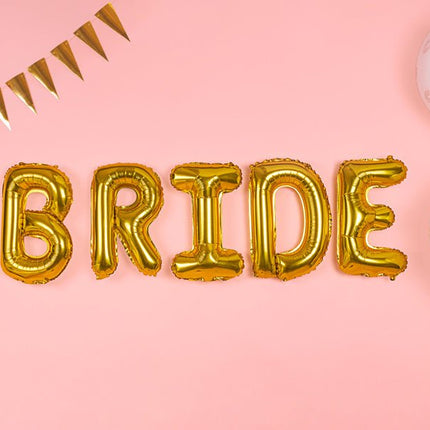 Folie Ballon Letter I Goud Leeg 35cm van Partydeco koop je bij Partywinkel