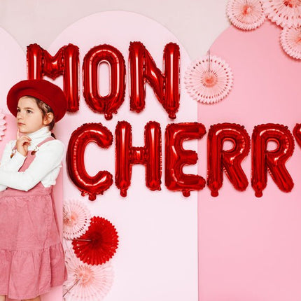 Folie Ballon Letter L Rood Leeg 35cm van Partydeco koop je bij Partywinkel