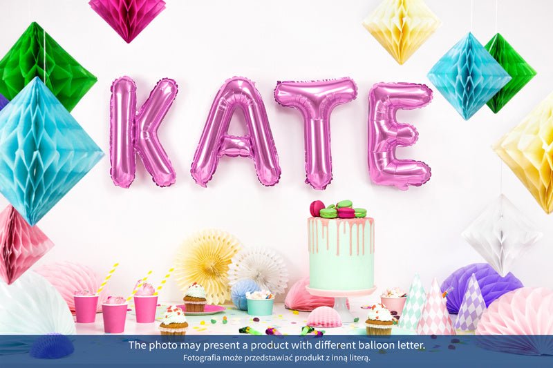 Folie Ballon Letter O Roze Leeg 35cm van Partydeco koop je bij Partywinkel