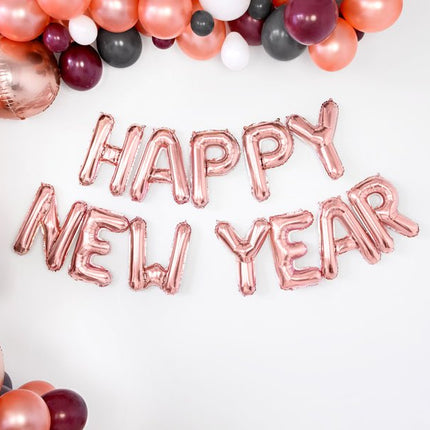 Folie Ballon Letter P Rose Goud Leeg 35cm van Partydeco koop je bij Partywinkel