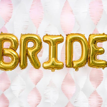 Folie Ballon Letter R Goud Leeg 35cm van Partydeco koop je bij Partywinkel