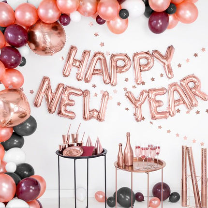 Folie Ballon Letter R Rose Goud Leeg 35cm van Partydeco koop je bij Partywinkel