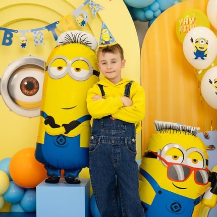 Folie Ballon Minions Tim 1m Leeg van Partydeco koop je bij Partywinkel