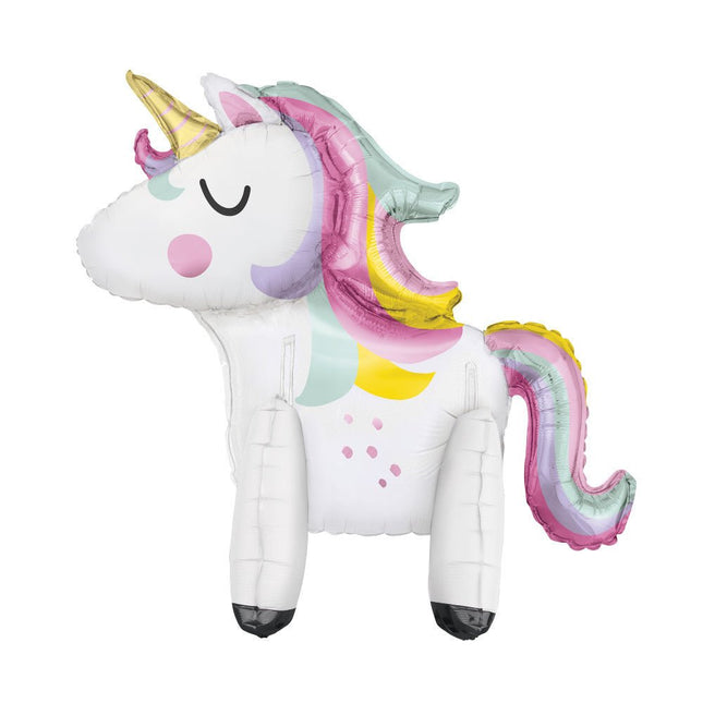 Folie Ballon Unicorn 76cm leeg van Unique koop je bij Partywinkel