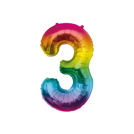 Folie Balloon 86cm 3 Regenboog van Paper Dreams koop je bij Partywinkel