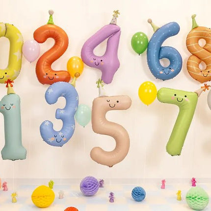 Folieballon Cijfer ''1'', 86 cm, mintgroen van Partydeco koop je bij Partywinkel