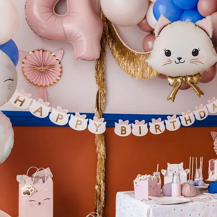 Folieballon Kat, 50x60 cm, mix van Partydeco koop je bij Partywinkel