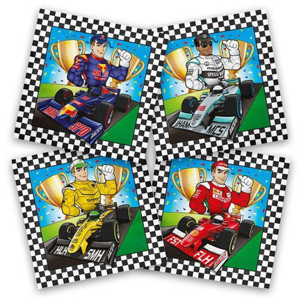 Formule 1 Servetten 33cm 20st van Folat koop je bij Partywinkel