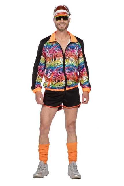 Fout Trainingspak Dierenprint Heren van Wilbers & Wilbers koop je bij Partywinkel