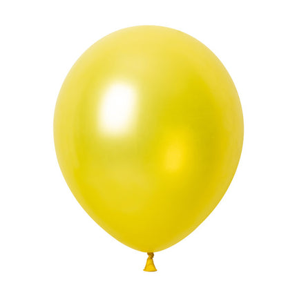 Gule perleballoner, 30 cm, 50 stk.