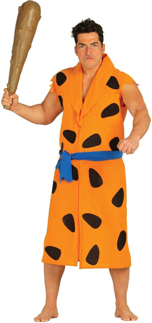 Fred Flintstone Kostuum Zwart Oranje Heren van Fiestas Guirca koop je bij Partywinkel