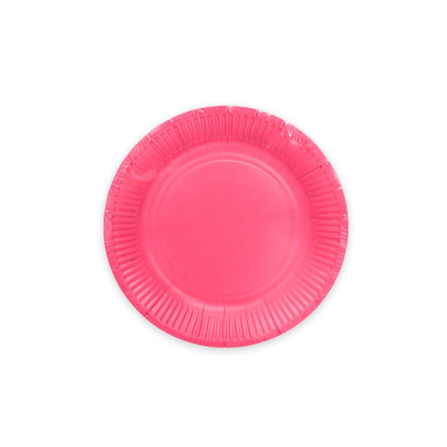 Fuchsia Borden Papier 23cm 16st van WeFiesta koop je bij Partywinkel