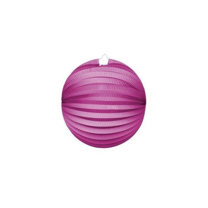 Fuchsia Lampion 25cm van WeFiesta koop je bij Partywinkel