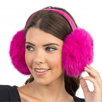 Fuchsia oorwarmers van CHAKS koop je bij Partywinkel
