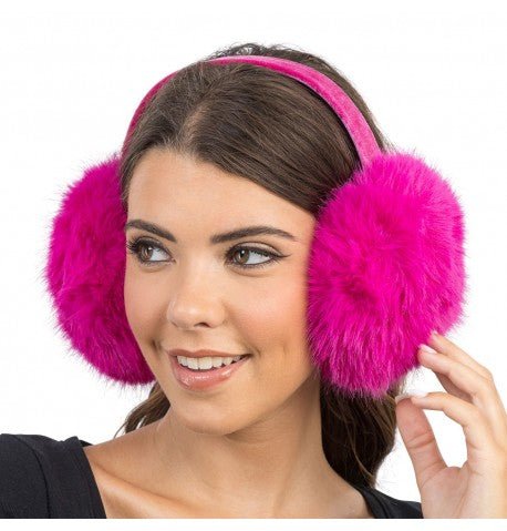 Fuchsia oorwarmers van CHAKS koop je bij Partywinkel
