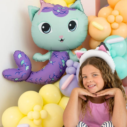 Gabby Kattenoren Folie Ballon 21.5x21 cm van Partydeco koop je bij Partywinkel