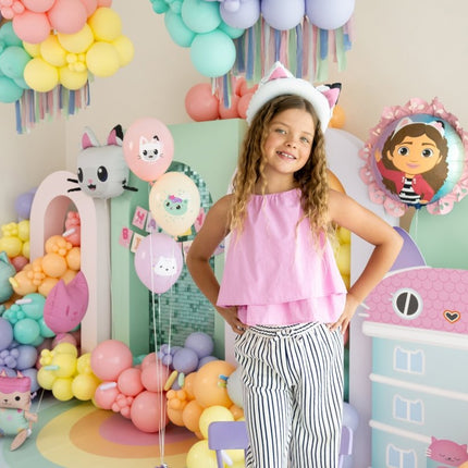 Gabby's Dollhouse Folie Ballon Met Ruffle, 52x52 cm van Partydeco koop je bij Partywinkel
