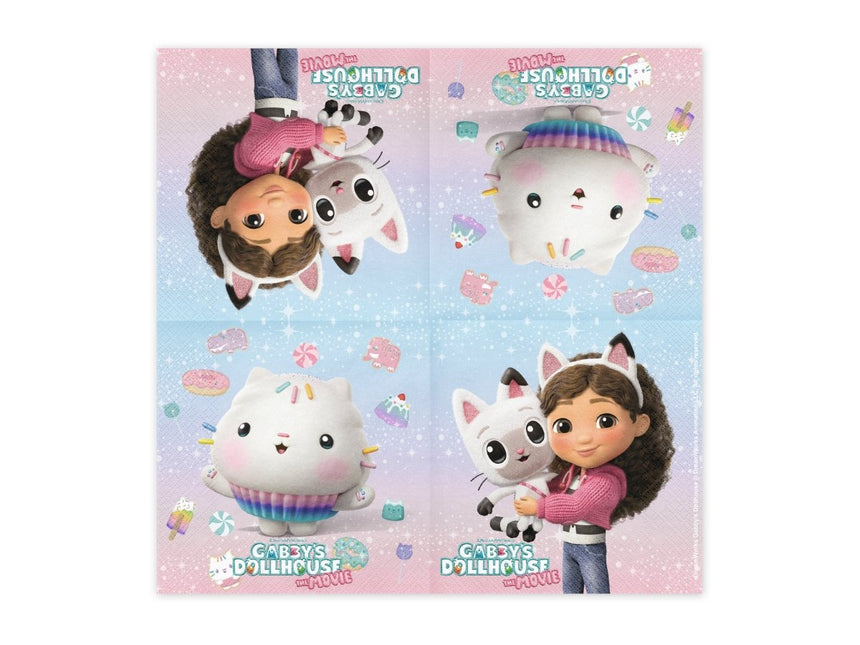 Gabby'S Dollhouse Servetten 33cm 20st van Partydeco koop je bij Partywinkel