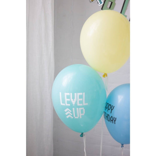 Gaming Party Ballonnen Happy Birthday 33cm 6st van Folat koop je bij Partywinkel