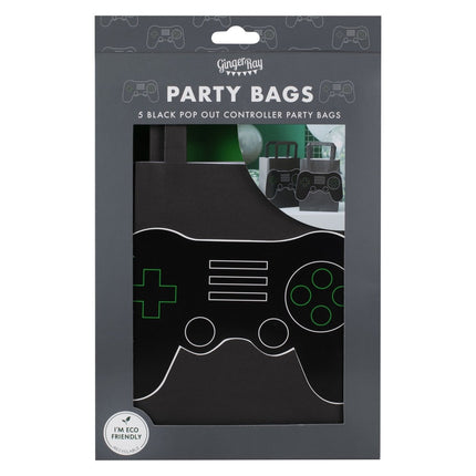 Gaming Party Uitdeeltasjes 20cm 5st van Ginger Ray koop je bij Partywinkel