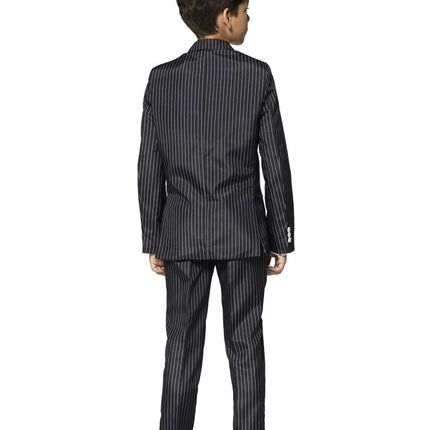 Gangster Krijtstreep Zwart Pak Jongen Suitmeister van Suitmeister koop je bij Partywinkel