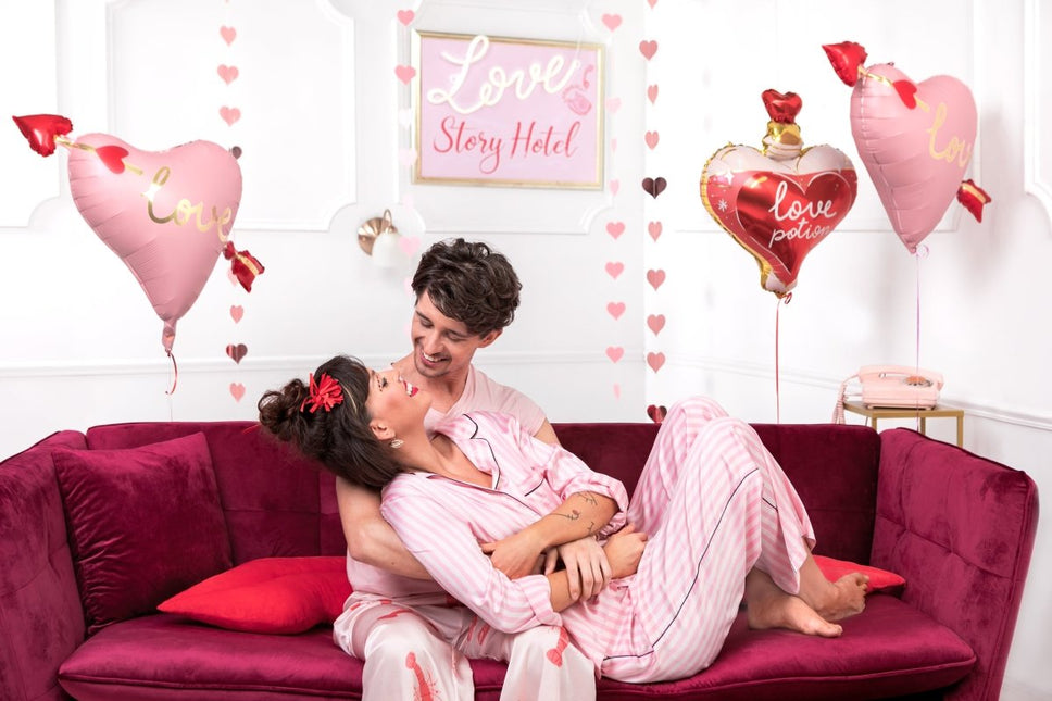 Hartjes Slinger Roze 3,5m van Partydeco koop je bij Partywinkel