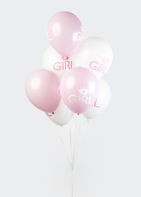 Geboorte Ballonnen Meisje 30,5cm 8st van WeFiesta koop je bij Partywinkel