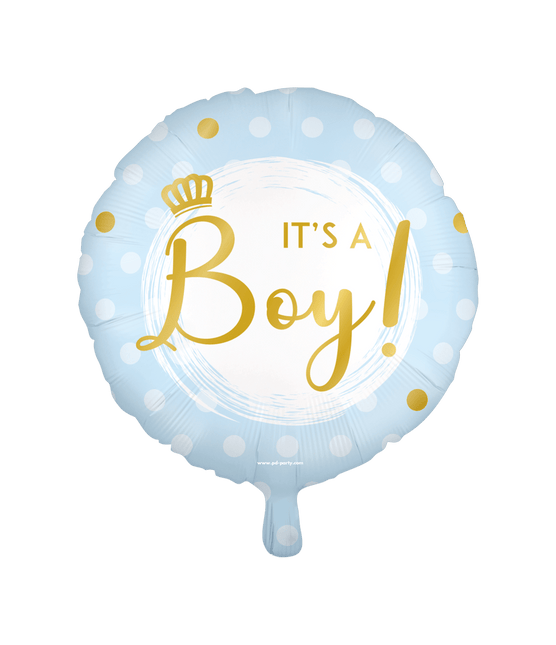Geboorte Helium Ballon It'S A Boy Leeg 45cm van Paper Dreams koop je bij Partywinkel