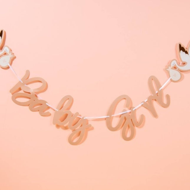 Geboorte Letterslinger Babygirl 2m van Folat koop je bij Partywinkel