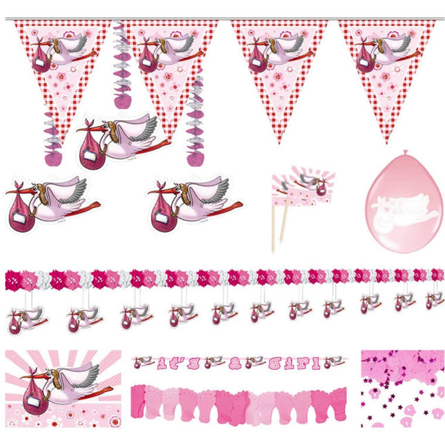 Geboorte Meisje Feestpakket van Folat koop je bij Partywinkel