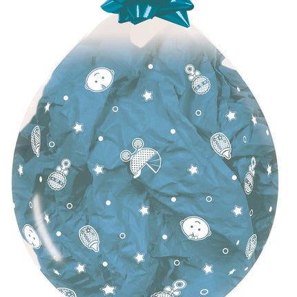 Geboorte Stuffer Ballon Blauw 45cm 25st van Sempertex koop je bij Partywinkel