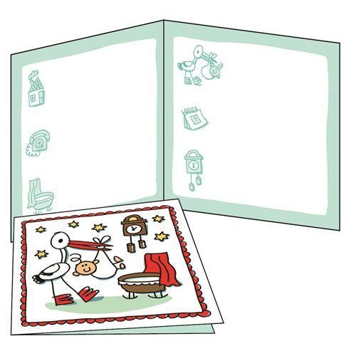 Geboorte Uitnodigingen 6st van Haza Witbaard koop je bij Partywinkel