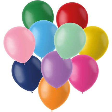 Gekleurde Ballonnen 21cm 25st van Folat koop je bij Partywinkel