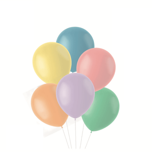Gekleurde Ballonnen Pastel 33cm 10st van Folat koop je bij Partywinkel