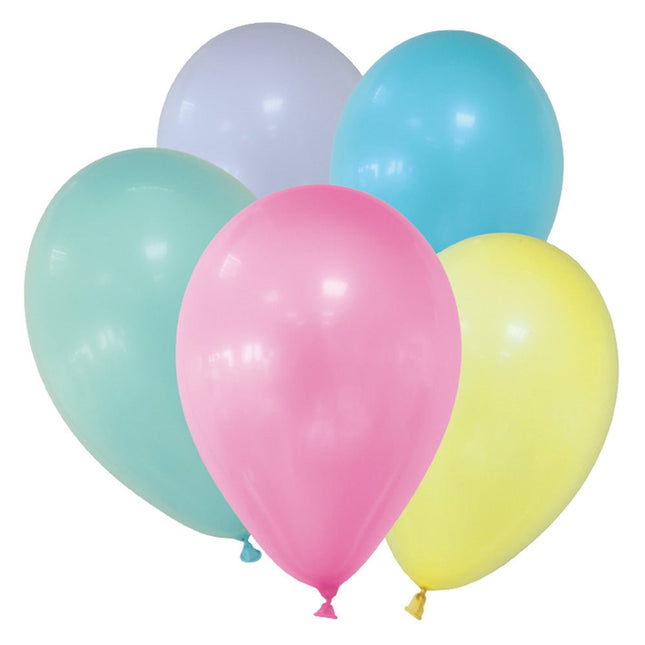 Gekleurde Ballonnen Pastel Leeg 12st van Procos koop je bij Partywinkel